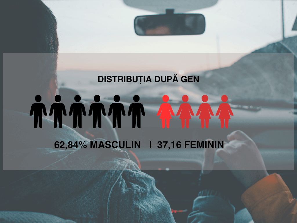 infografic Inchirieri auto Romania in functie de gen